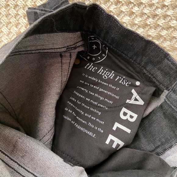 Able The High Rise Skinny Dark Denim - Picture 5 of 7